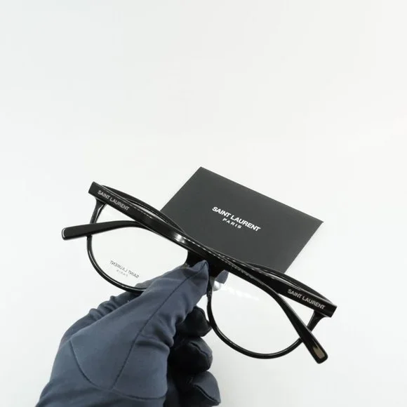 💯 NEW SAINT LAURENT SL504 001 WOMENS BLACK EYEGLASSES - Picture 4 of 11